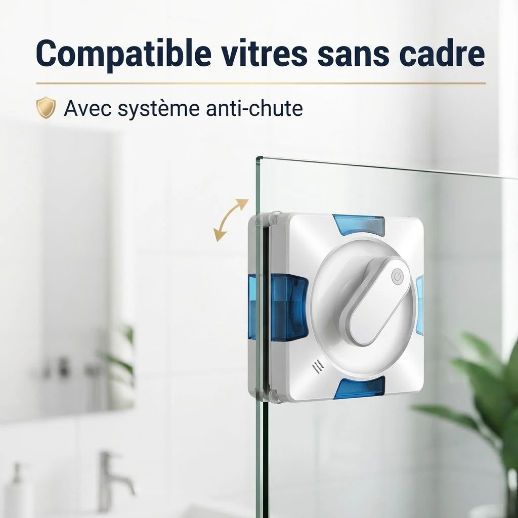 Vitreau Duo – Compatible vitres sans cadre
