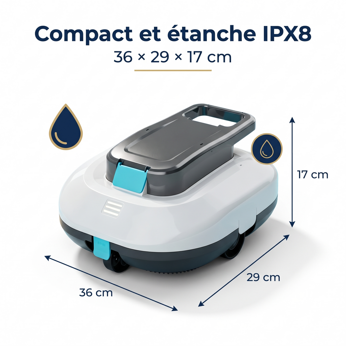 Vitreau Ondine – Compact et étanche IPX8